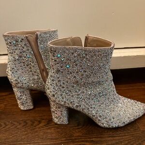 Rhinestone Glitter boots // Womens size 6.5